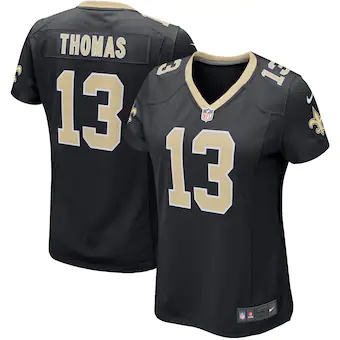 womens nike michael thomas black new orleans saints game pl